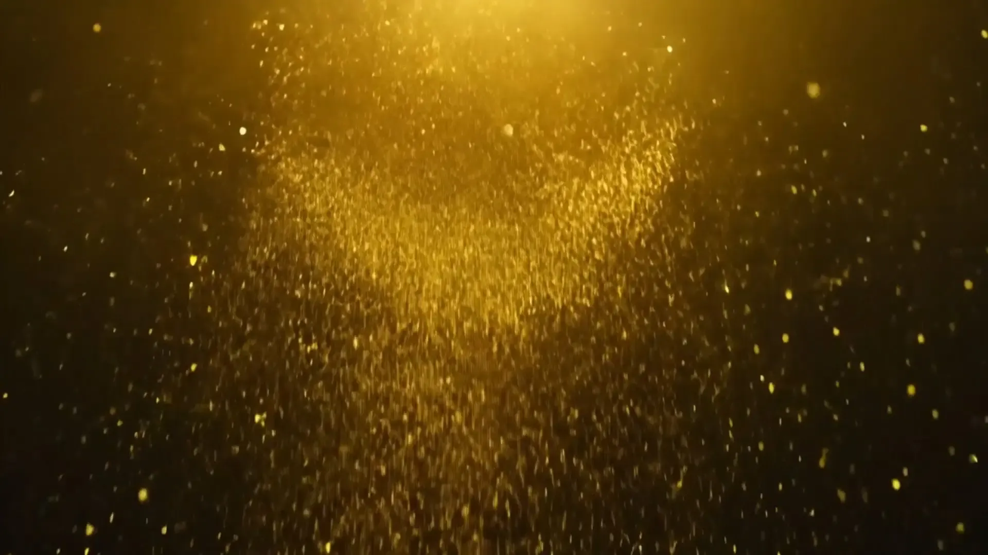 Radiant Gold Particle Rain Overlay for Elegant Visual Effects